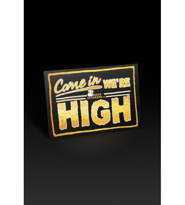 🚪 Cedulka na dveře | „Come In We’re High“ | Nakupujte na Seedstockers.cz 🐿️